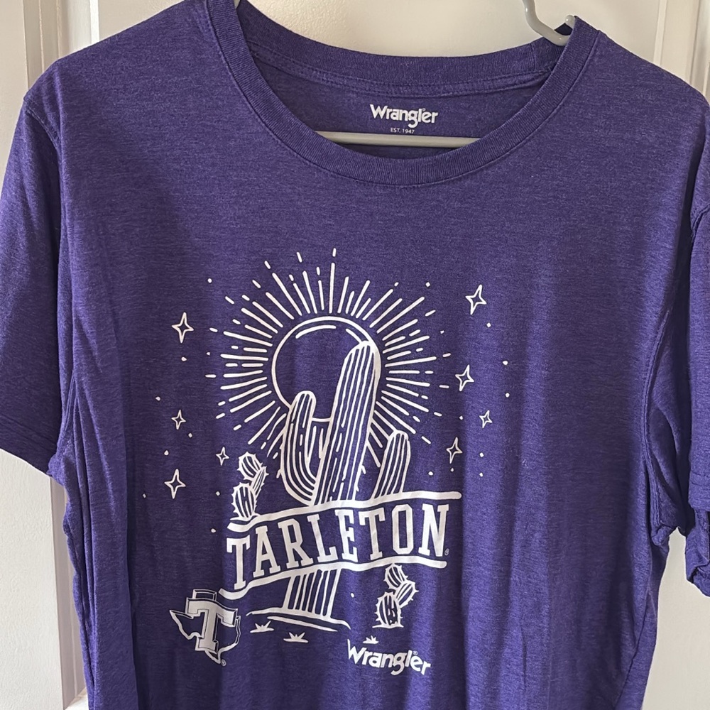 Wrangler Violet Tee with Cactus Design